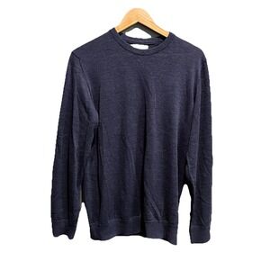 NN07 Blue New Barca 6630 Merino Wool‎ Men's Crew Sweater Size Medium
